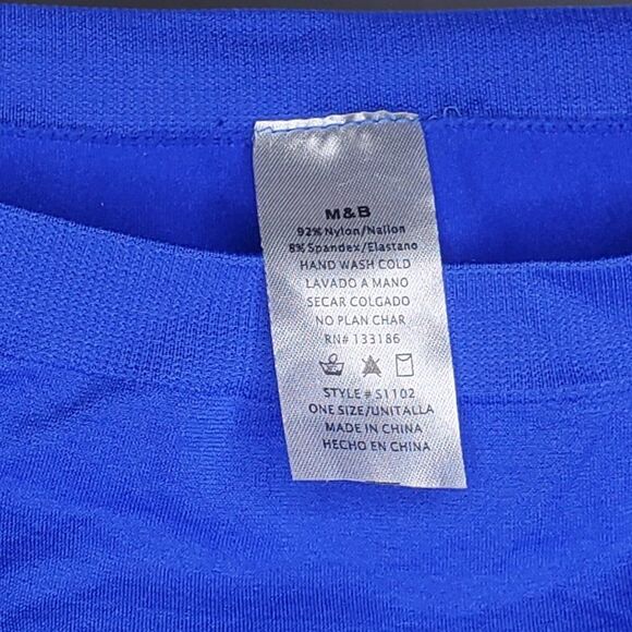 Blue Bandeau Bra One Size Fits Most XS to L - Picture 2 of 3